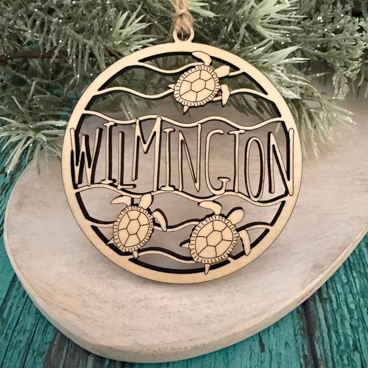 zoo&roo - Wholesale Ornament - Wilmington NC sea turtle coastal handmade Christmas ornament3