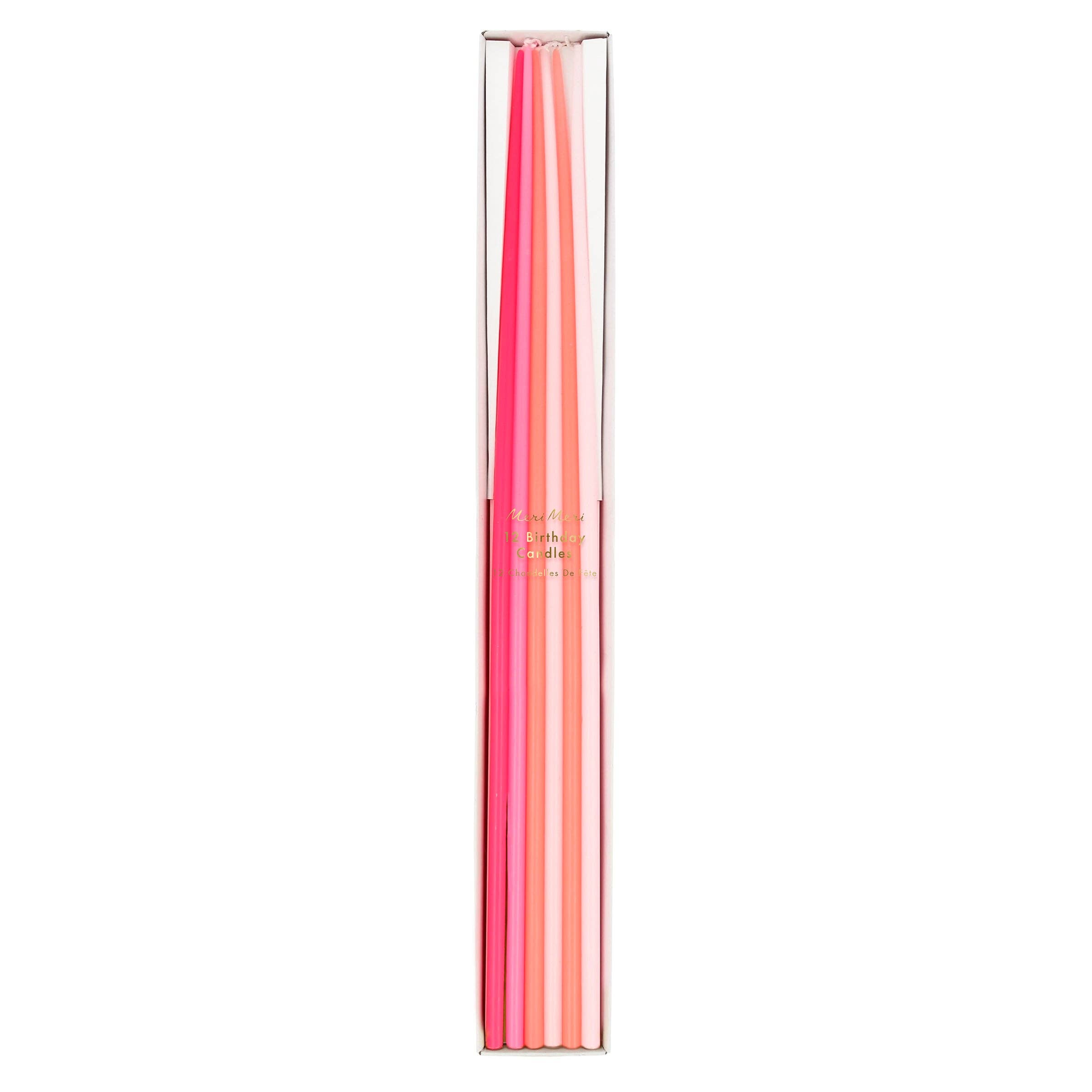 Meri Meri - Wholesale Tapered Candle/Candlestick - Pink Tall Tapered Candles0