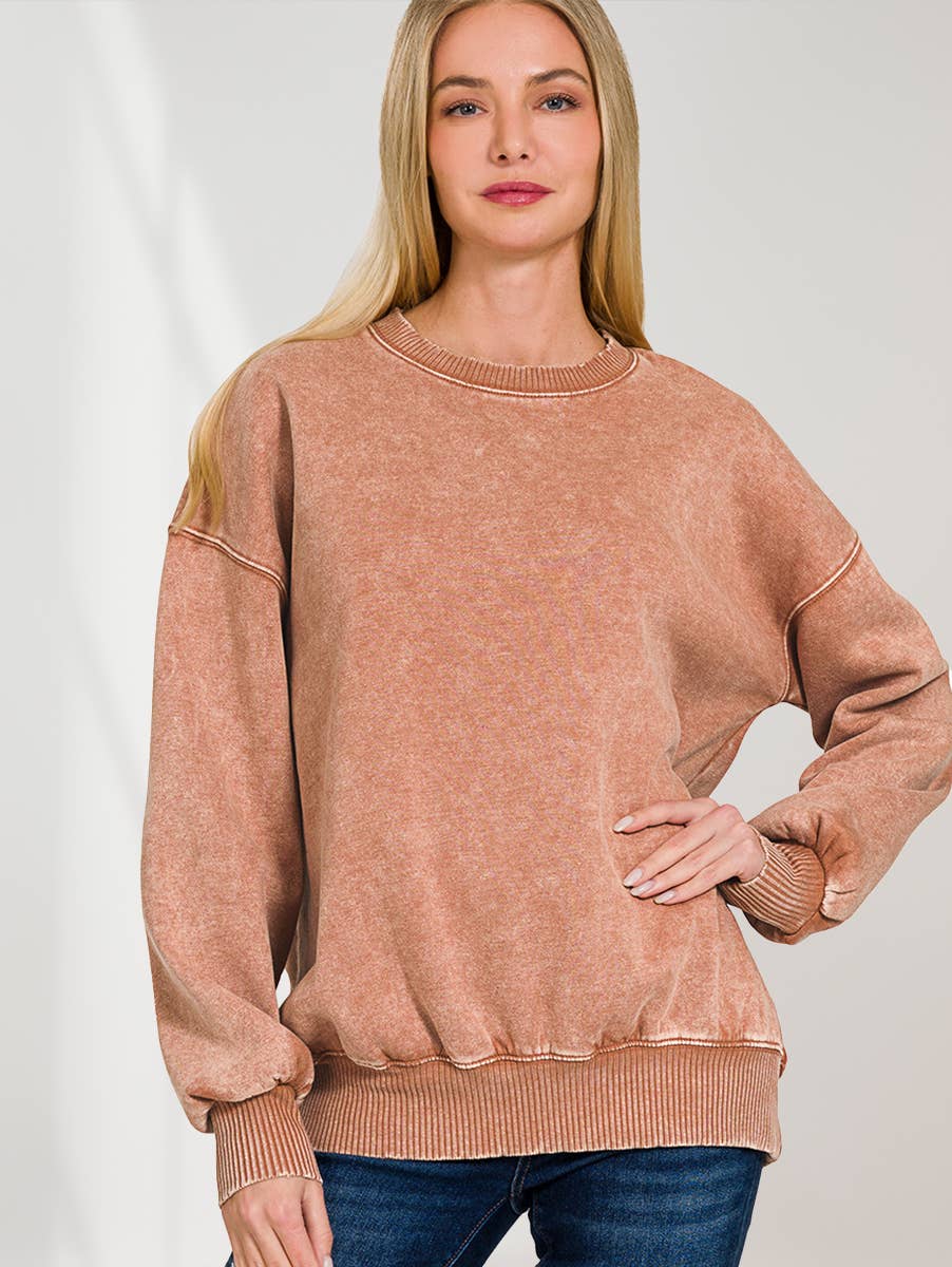 42POPS – Sweatshirt - Mulher por atacado – ',.._ Sweatshirt de Lã Polar Snow Wash71