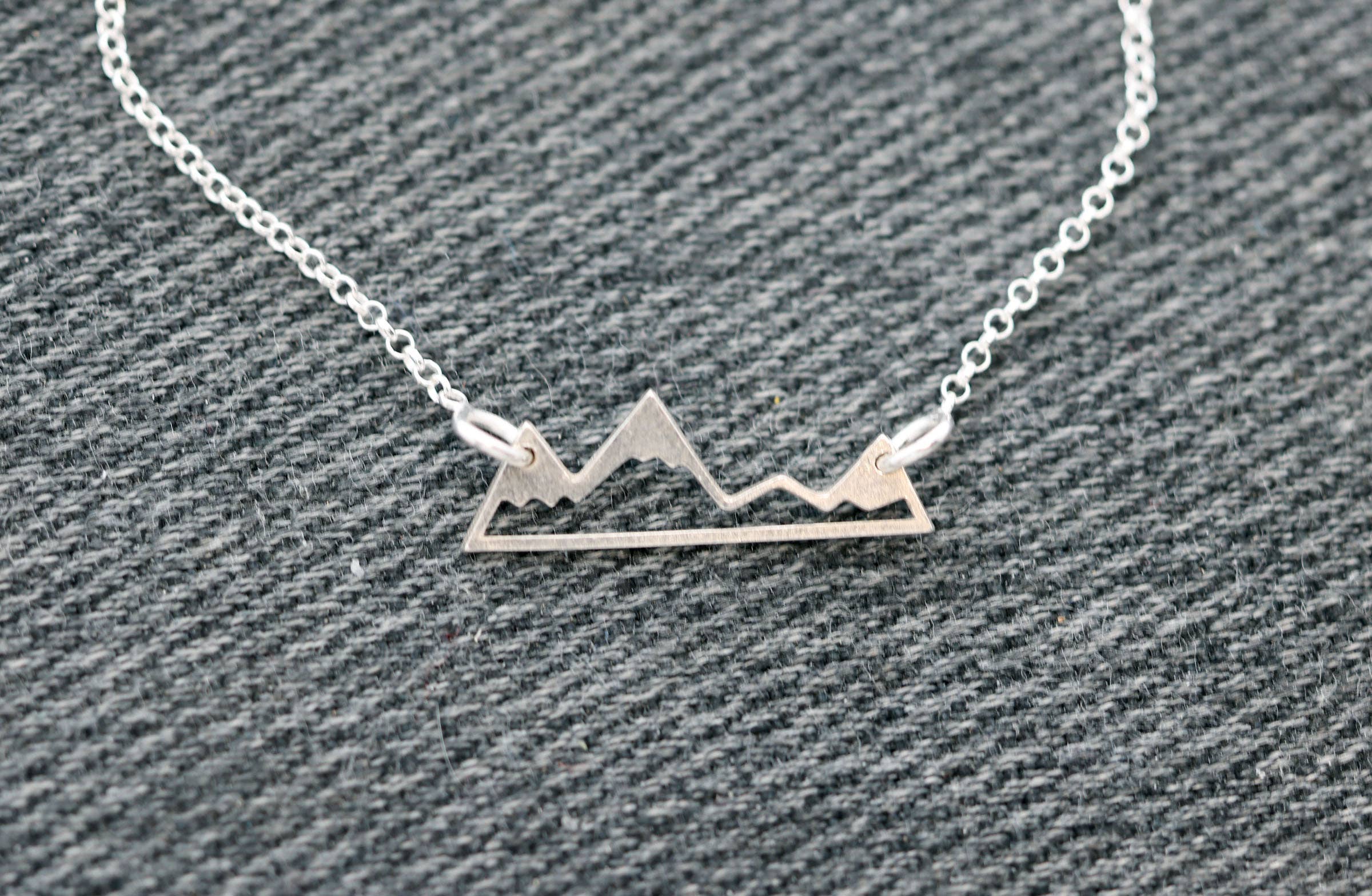 Altitude Jewelry - Wholesale Pendant/Charm Necklace - Mountain Life Sterling Silver