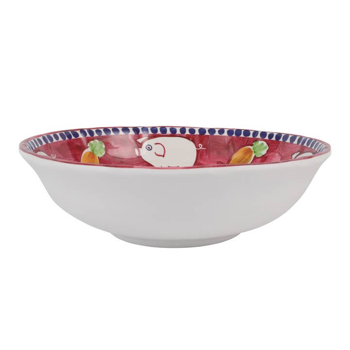 Melamine Campagna Porco Large Serving Bowl for wholesale by VIETRI Inc.