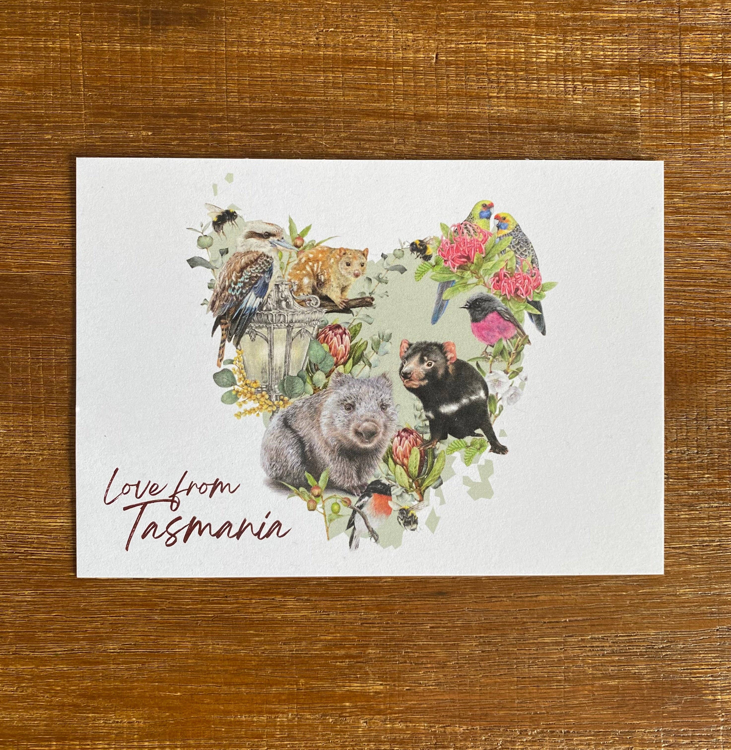 Hayley Wilson – Postal por atacado – Com amor da Tasmânia - Postal2