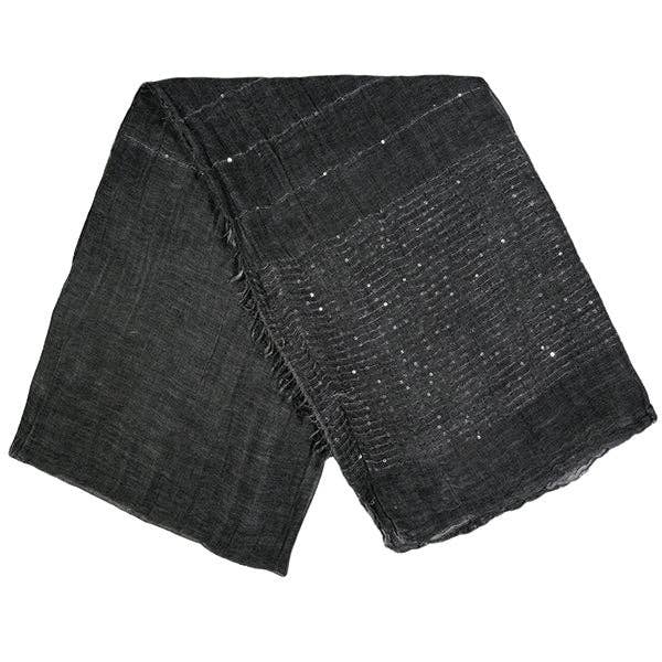 Many Sequins On bottom Side Design Summer Light Scarves for wholesale by BNB Crafts Inc.