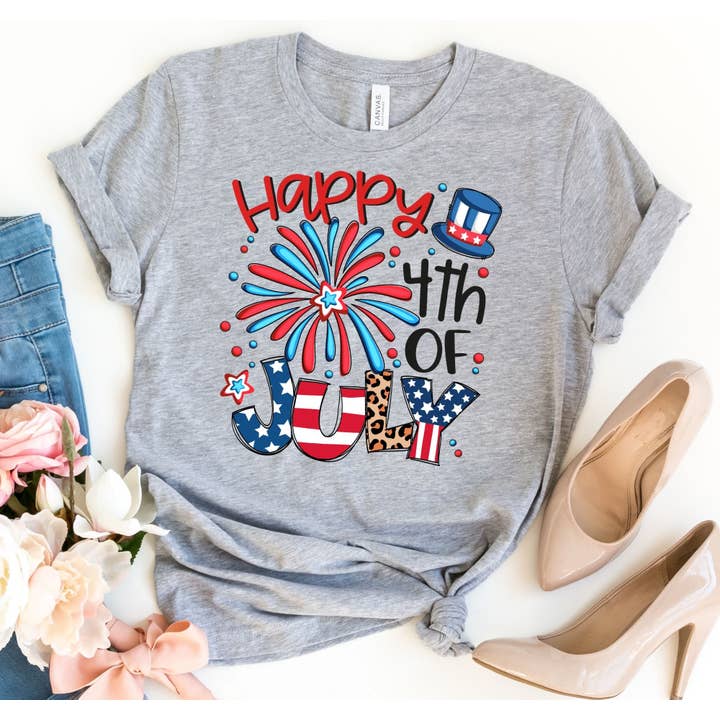 Camiseta Feliz 4 de julio - Camiseta del 4 de julio para venta al por mayor de The Shirt Company