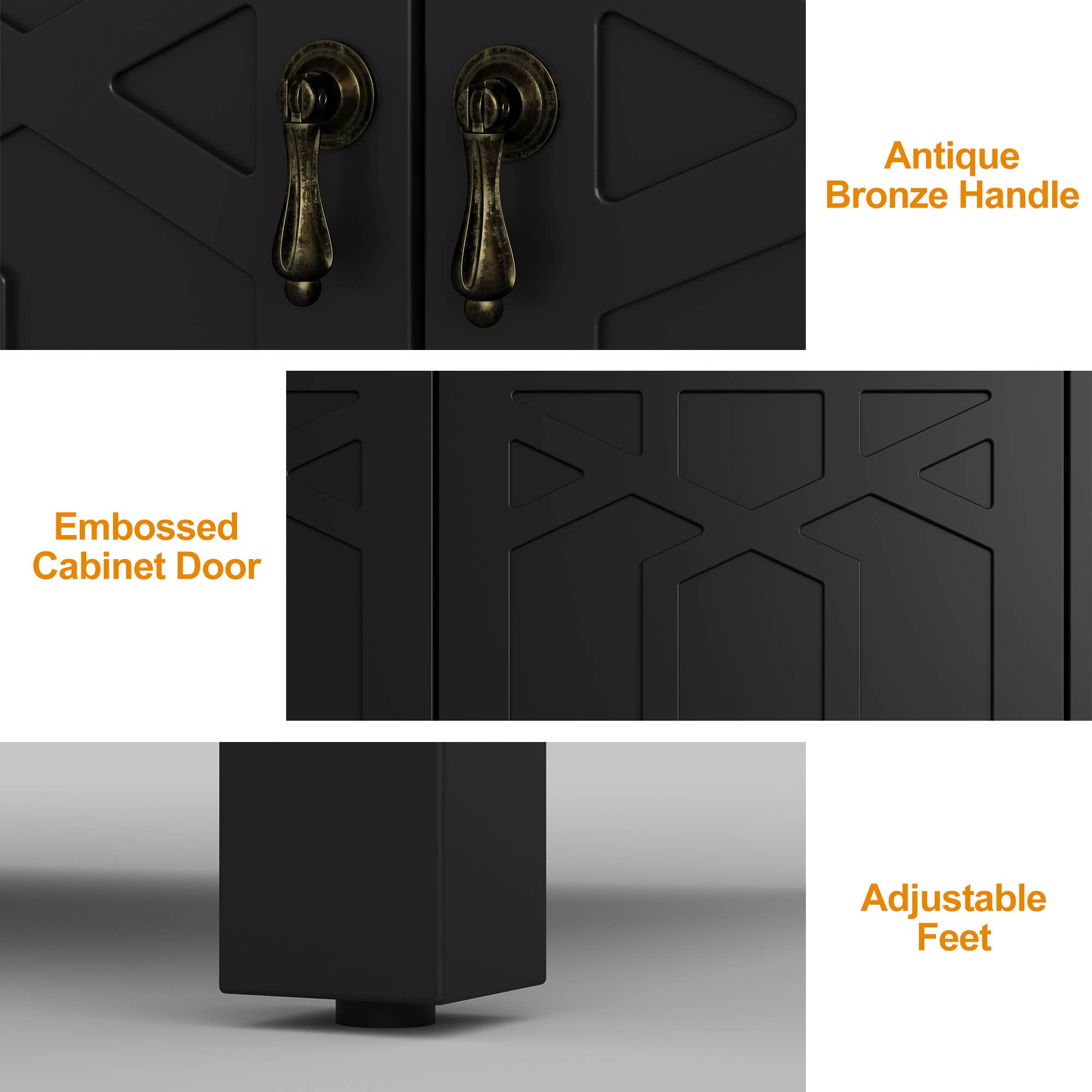 Heynemo - Wholesale Cabinet - Sideboard Buffet Cabinet with Storage, 60'' Storage Cabinet6