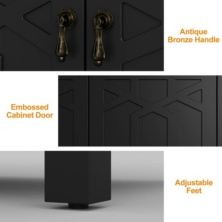 Heynemo - Wholesale Cabinet - Sideboard Buffet Cabinet with Storage, 60'' Storage Cabinet6