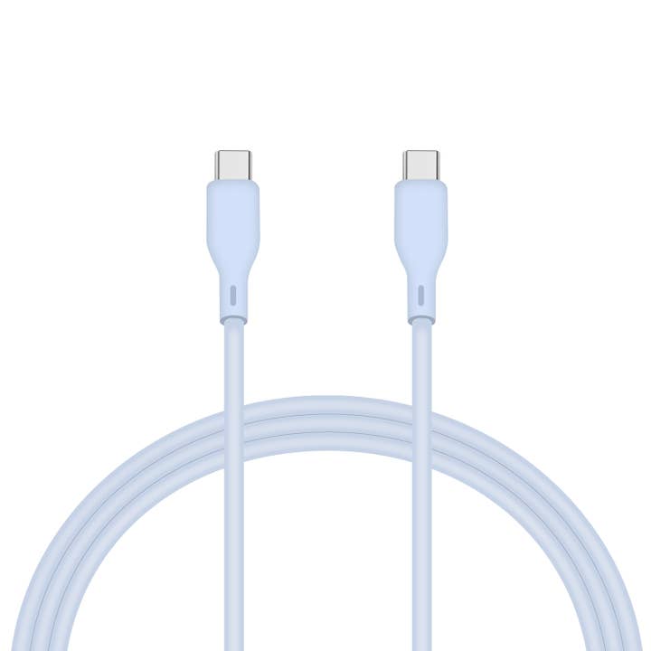 LAX Gadgets - Wholesale Charging Cable - USB-C toUSB-C Touch Silicone Charging Cables-4ft Retail Pack