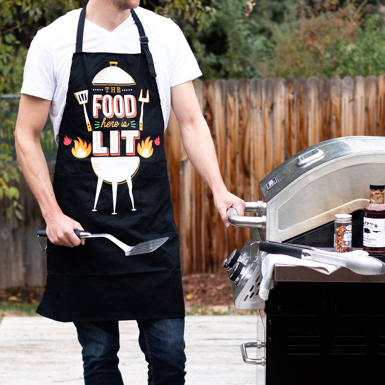 Lavley - Wholesale Schort - Het eten is hier aangestoken schort5