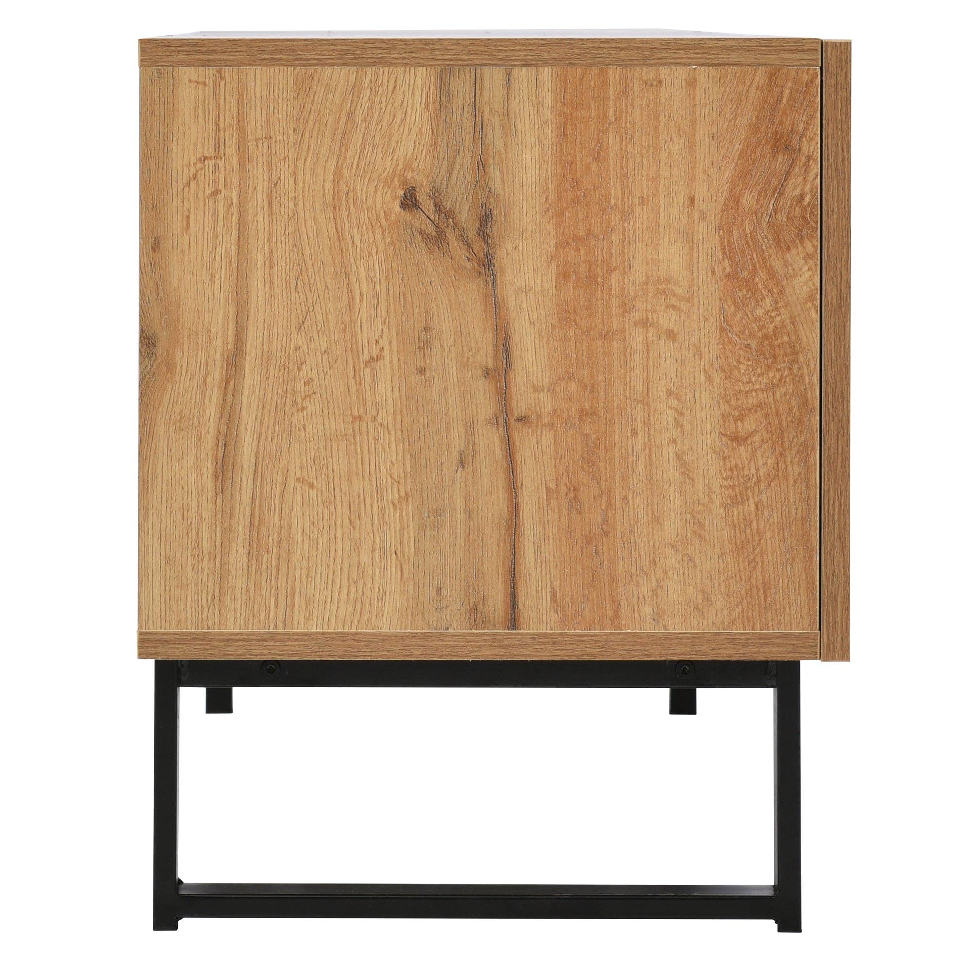Urban Meuble - Wholesale Console Table - Modern TV stand with black and wood design and spacious storage space MODAI12