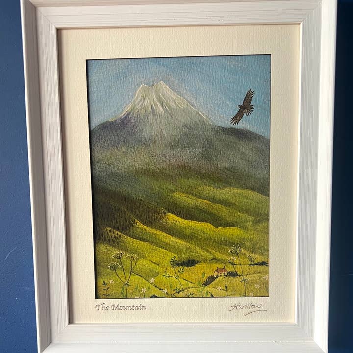 The Mountain Signed and framed giclee print for wholesale by Hannah Willow Art
