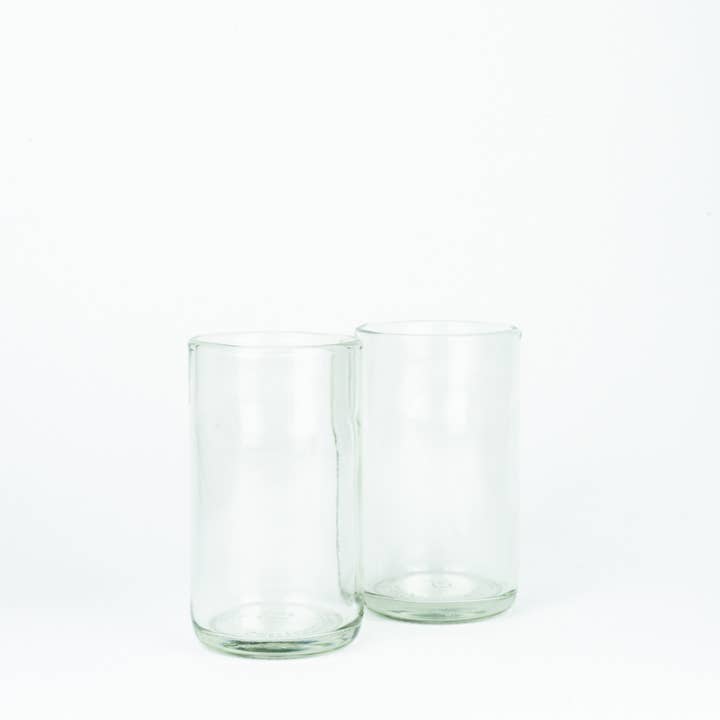 Carry Bottles - Wholesale Drinking Glass/Cup - CARRY GLASS 400 ml Drinking Glass Set of 2 - UPCYCLING3