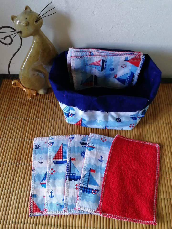 Bootskorb und Feuchttücher für den Großhandel von Funnycreation