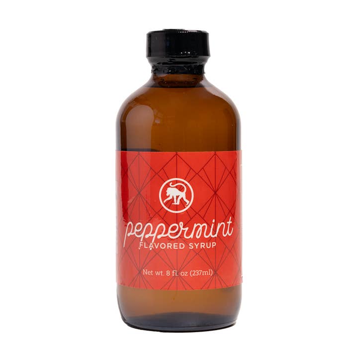 Peppermint Coffee Syrup for wholesale by Frothy Monkey Coffee Roasters