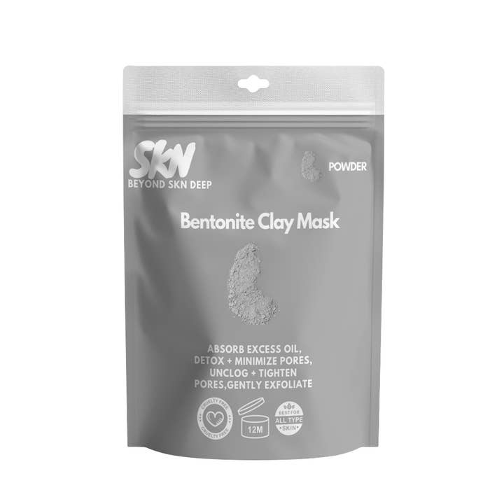 Beyond SKN Deep - Wholesale Face Mask Chain - Bentonite Clay and Black Charcoal Clay Mask Powder