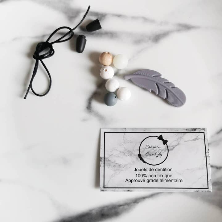 Bracelet DIY Plume for wholesale by Création cocolyly inc.