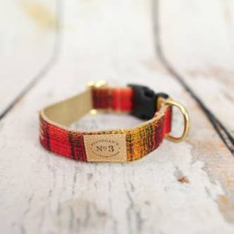 COLLO SCOZZESE ROSSO E SENAPE DA 2,5 CM per la vendita all'ingrosso da parte di Finnegan’s Standard Goods