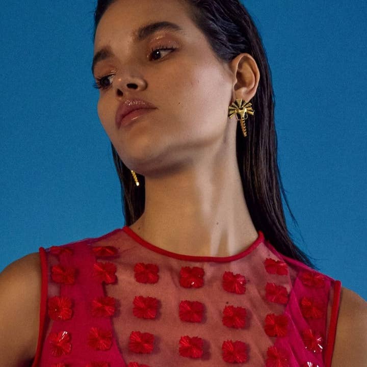 August Earrings in Gold for wholesale by Econock