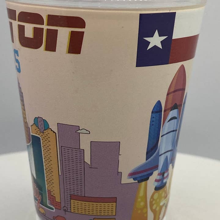 7 Star - Wholesale Shot Glass - "HOUSTON" Texas Shot Glass 2 oz