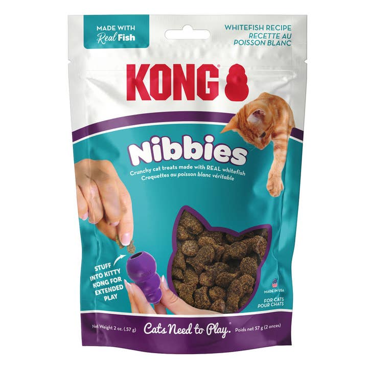 Petdropshipper - Wholesale Pet Treats - Cat - KONG Nibbies Cat Treats Whitefish 1ea/2 oz
