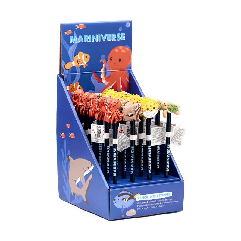 Puckator Ltd – wholesale Pencil – Mariniverse Pencil with PVC Topper0