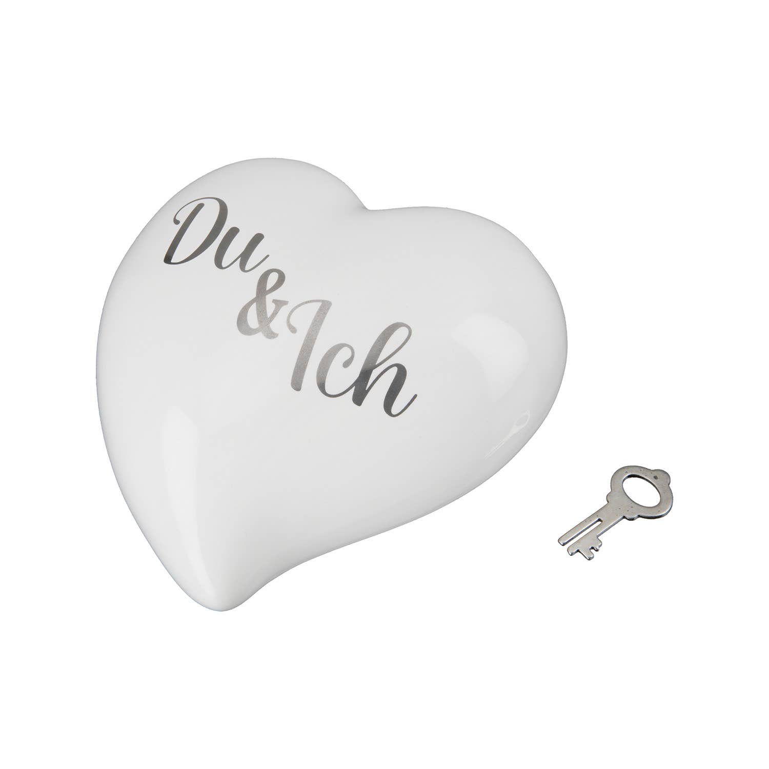 Gilde Handwerk Macrander GmbH & Co. KG – wholesale Money/piggy bank – Ceramic money box heart “You & I” VE 60