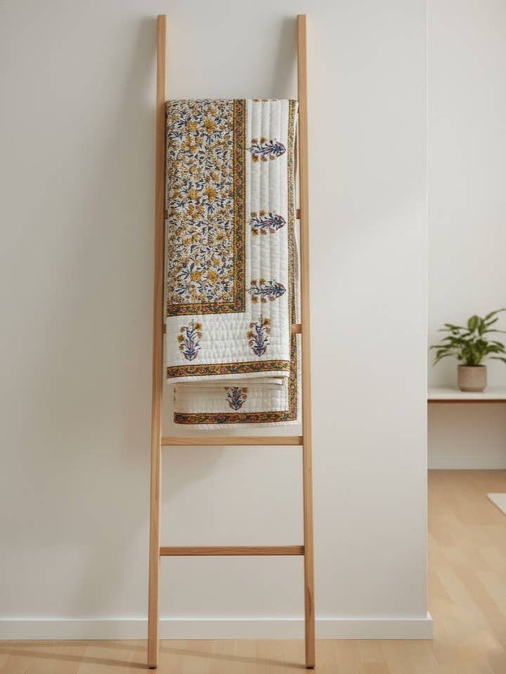 Sunkissed Organic Cotton Quilt Handcrafted in Jaipur for wholesale by Akshu & Ameirah