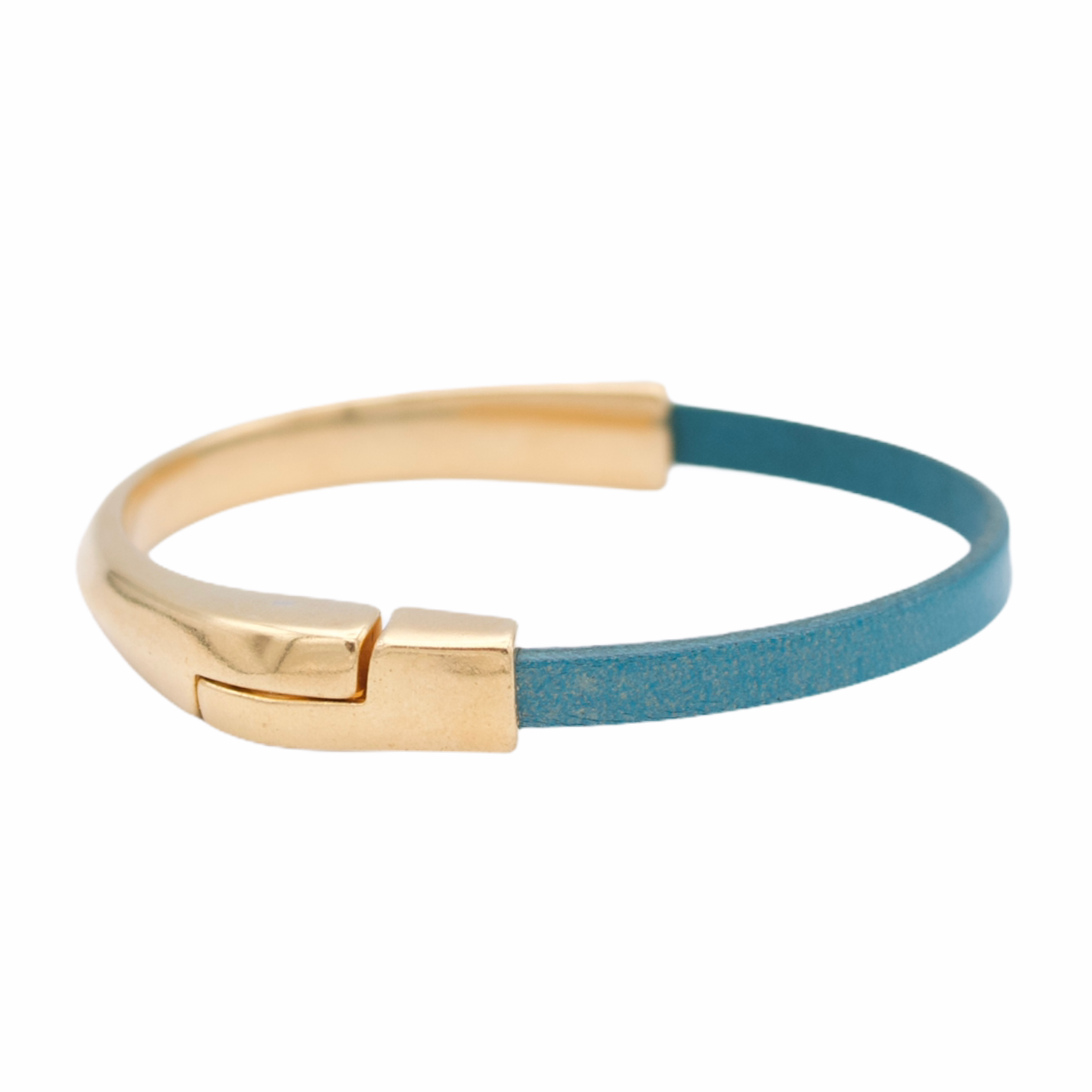 Araracuara - Wholesale Bangle Bracelet - AMACAYACÚ leather bracelet (gold) with magnetic clasp0