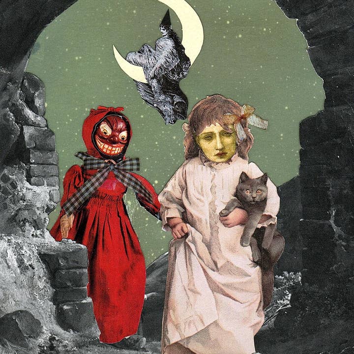 Erica DiPaolo Designs - Wholesale Everyday Greeting Card - Haunted Dolls Card, Spooky Kids Card2