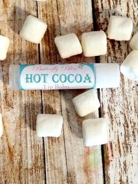 Hot Cocoa Lip Balm | Naturlig læbepomade | Flavored Lip Butter | Hot Cocoa Lipbalm | Fugtgivende læbepomade | Chokolade elskere gave | Gaver for engroshandel hos Butterfly Bliss