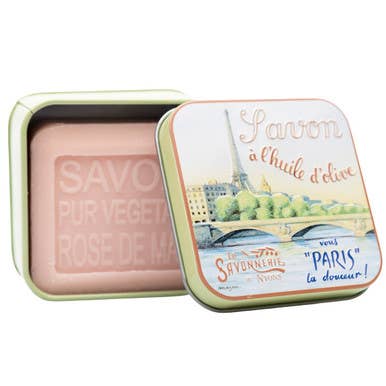 The French Farm - Wholesale Bar Soap - La Savonnerie de Nyons "The Seine" May Rose Soap Tin 3.5oz0