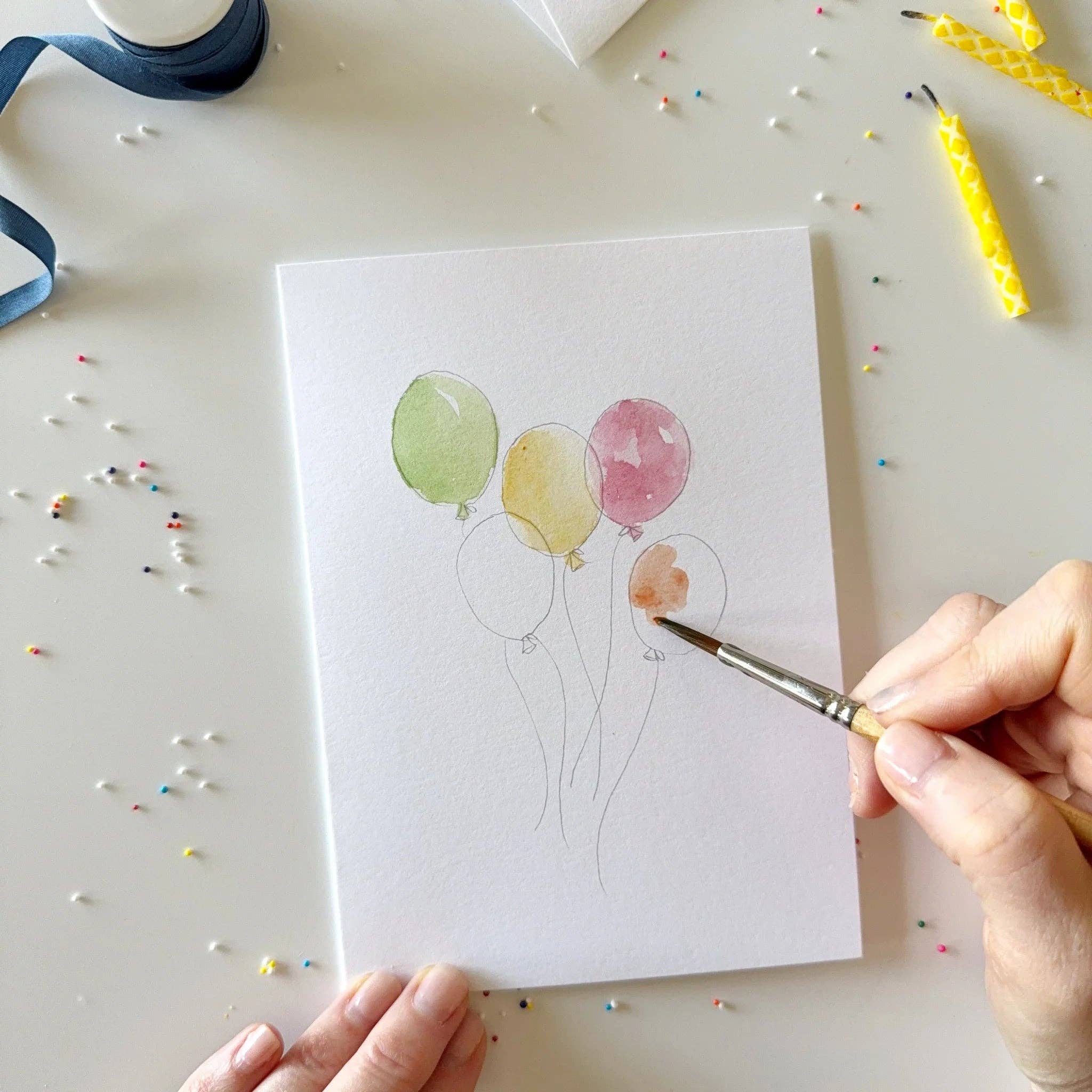 emily lex studio - Wholesale Stationery/Notecard Set - celebrate paintable watercolor notecard set3