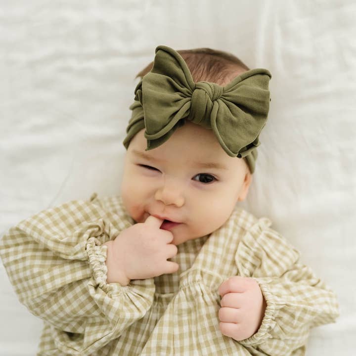 Baby Bling Bows – wholesale Hair bow – Baby – Baby Bling® FAB-BOW-LOUS® soft nylon bow headband7