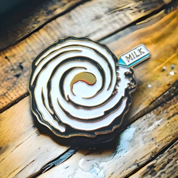 PINtelligentsia - Wholesale Lapel Pin/Button - Milky Way Enamel Pin - "Whole Milk-y Way" Funny Pun Pin!11