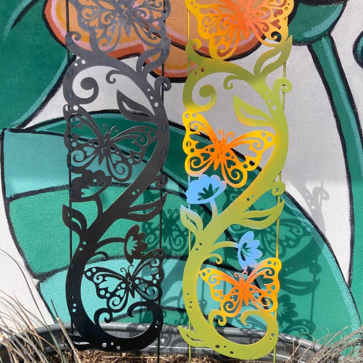 Garden Deva Sculpture Co. - Wholesale Trellis - Swirly Butterfly Trellis