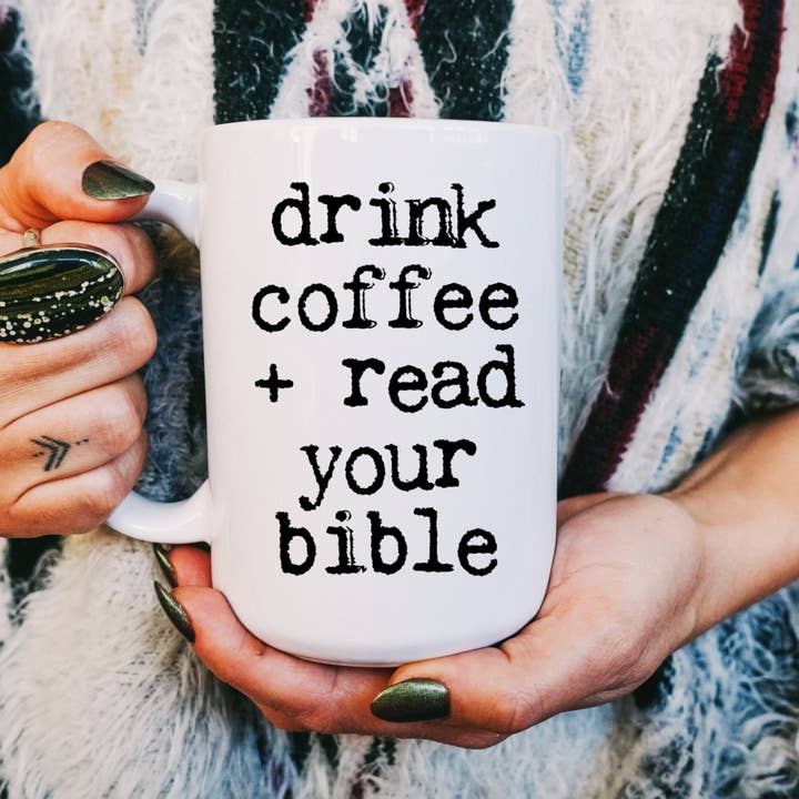 Tasse "Lisez votre Bible", Tasse à café, Cadeau chrétien pour la vente par Mug and Mini