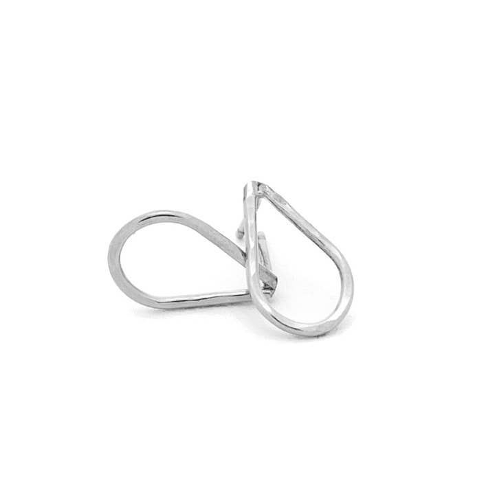 Barberry & Lace Handmade Jewelry - Wholesale Dangle Earrings - Hammered Teardrop Stud Earrings6