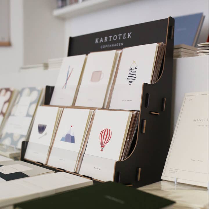 Kartotek Copenhagen - Wholesale Retailer Display - Paper & Novelty - Desk Display S (6 greeting cards) - terms apply1