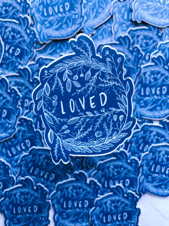 Autocollant vinyle - Loved pour la vente par Monellisa