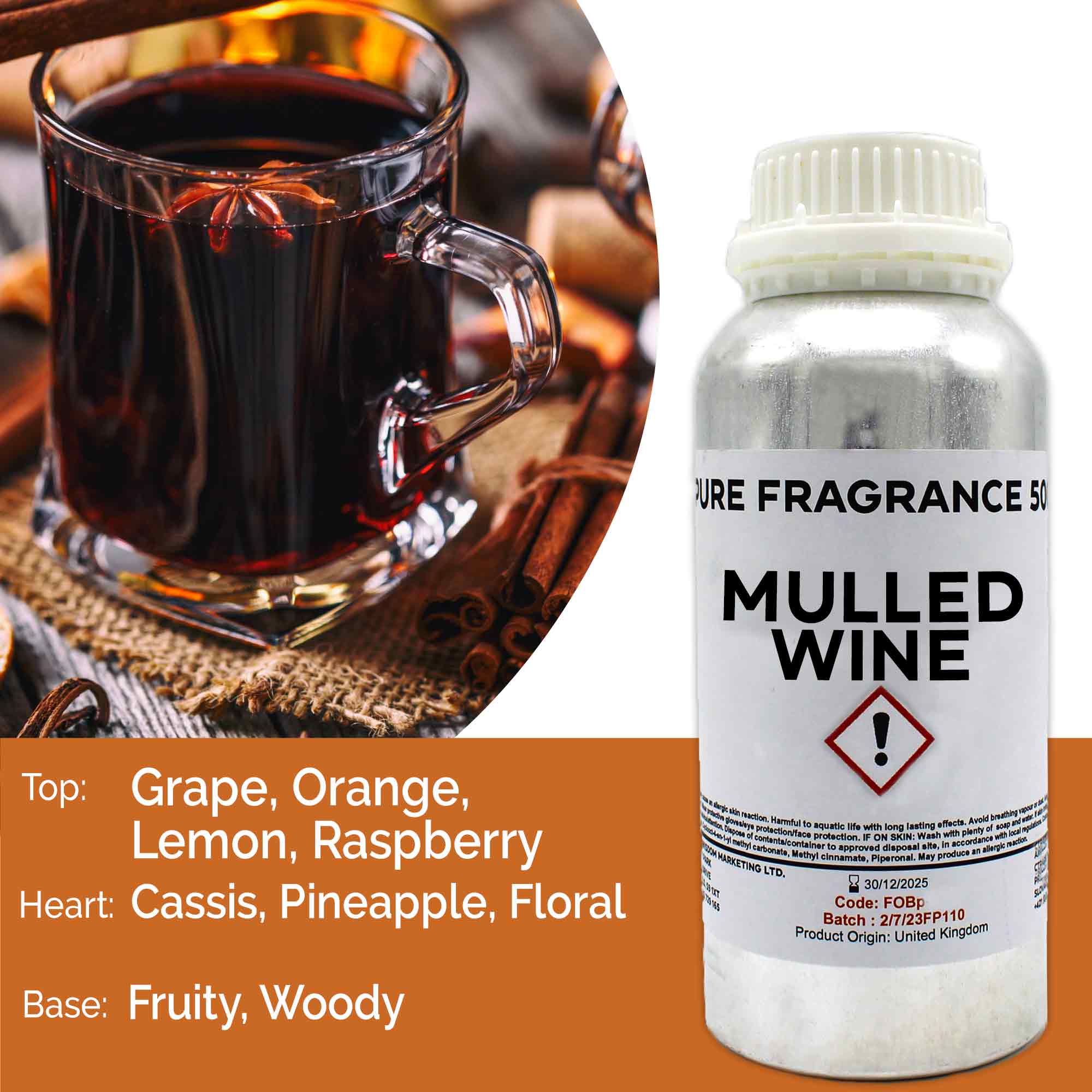 AW Aromatics Limited – wholesale Fragrance oil – Mulled Wine Fragrance Oil 1l0
