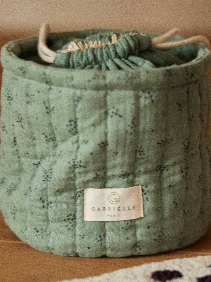 Small storage pouch Spark Eucalyptus for wholesale by Gabrielle Paris