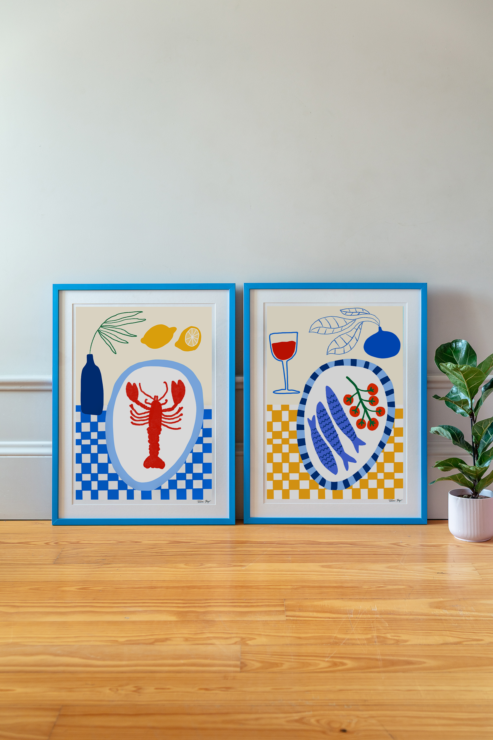 Teresa Rego - Wholesale Art Print - Lobster Lunch3