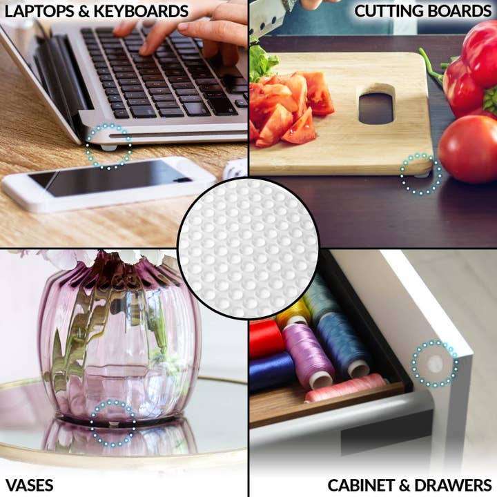 Zulay Kitchen - Wholesale Craft Supplies - Clear Cabinet Bumpers – Adhesive Pads, 50 Pack
