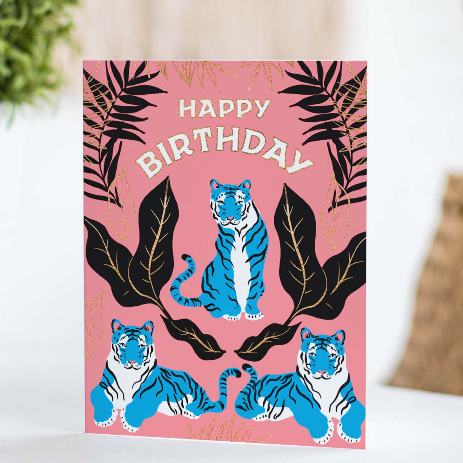 Antiquaria - Wholesale Birthday Card - Tiger Birthday Greeting Card1