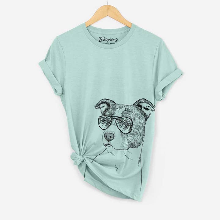 Blu the Pitbull - Pull à col rond unisexe Bella Canvas pour la vente par Inkopious