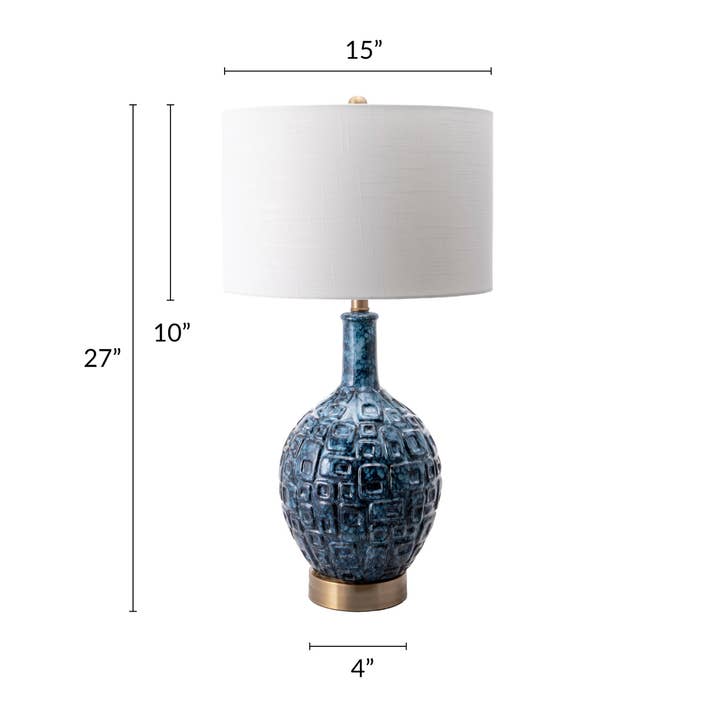 Blue Tucson 28" Ceramic Table Lamp for wholesale on Faire