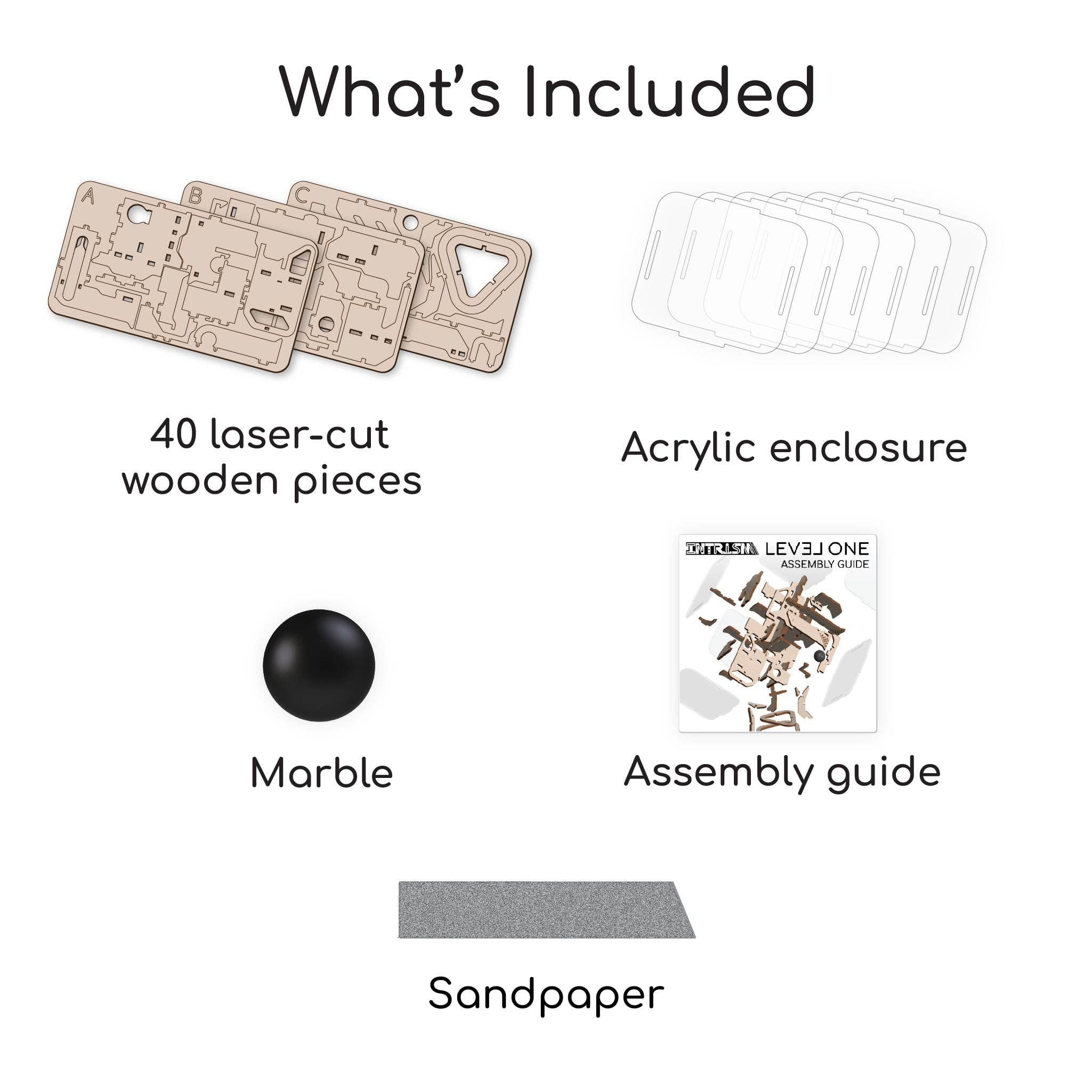 Intrism - Wholesale Puzzle - Adult - Intrism Level One - 3D Marble Maze Assembly Kit6