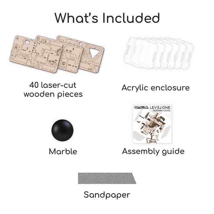 Intrism - Wholesale Puzzle - Adult - Intrism Level One - 3D Marble Maze Assembly Kit6