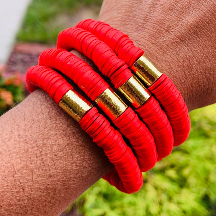 Barrel Disc Bracelets for wholesale by Lovelybeadz