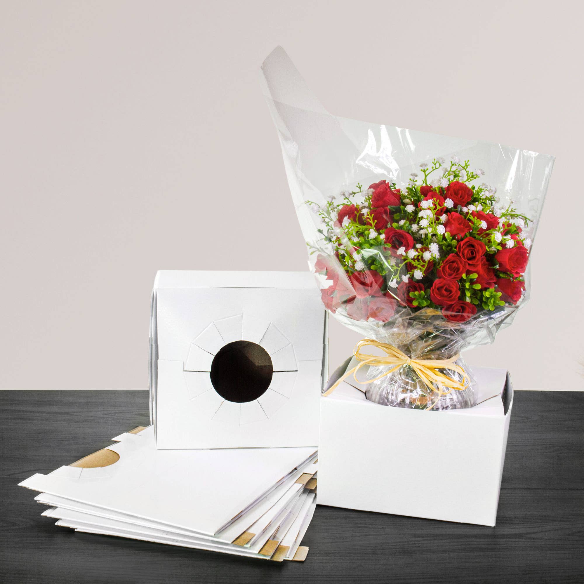Jacobson - Wholesale Gift Box - 100PK - Quick Fold Floral Delivery Box for Vase Transport4