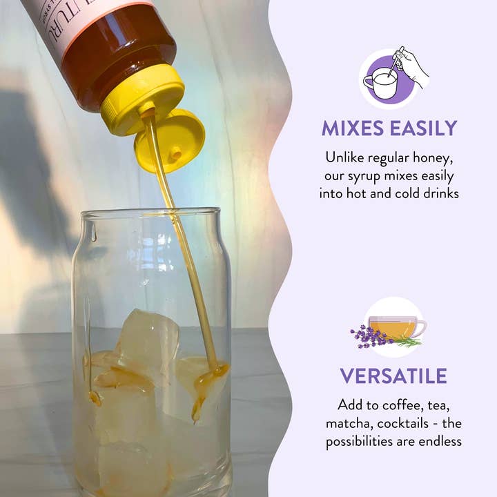 Tuturu Botanical Coffee - Wholesale Cocktail Mix/Syrup - Lavender Honey Simple Syrup For Coffee & Cocktails